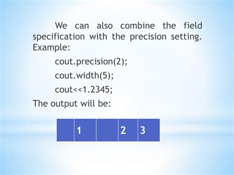 cout precision|precision .